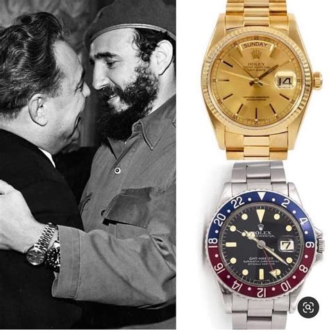 castro wearing two rolex|why did castro wear two rolex.